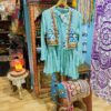 Vestido Chaleco Turquesa - Imagen 2