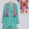 Vestido Chaleco Turquesa