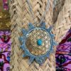 Collar Macramé Mandala Piedra Natural - Imagen 4