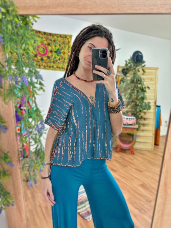 Blusa Tie Dye Azul - Imagen 2