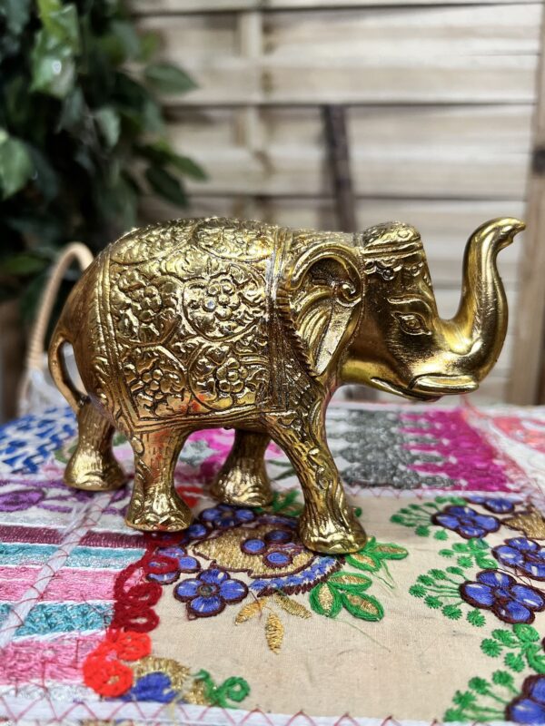 Elefante Dorado Grande - Imagen 2