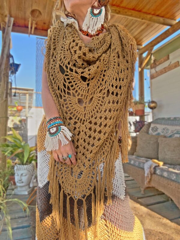 Chal Maxi Carol Bohemian Mostaza