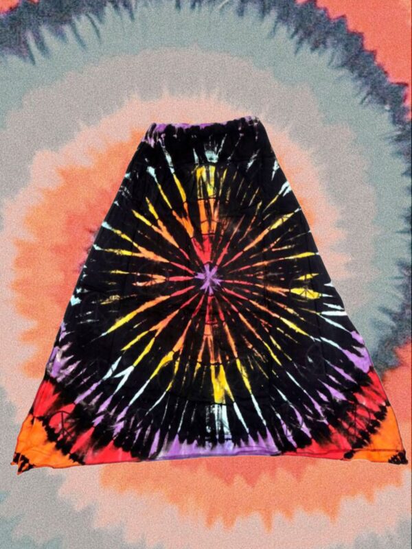 Falda tie dye Recta