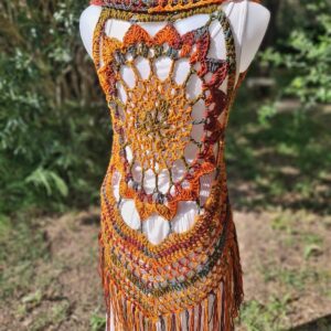 Chaleco Mandala Anaranjado