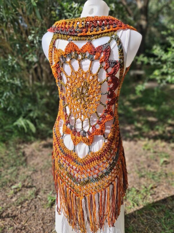 Chaleco Mandala Anaranjado