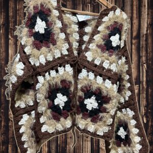 Chaqueta Marrón Crochet