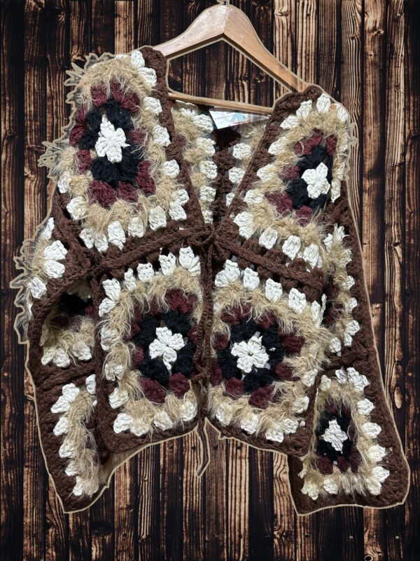 Chaqueta Marrón Crochet
