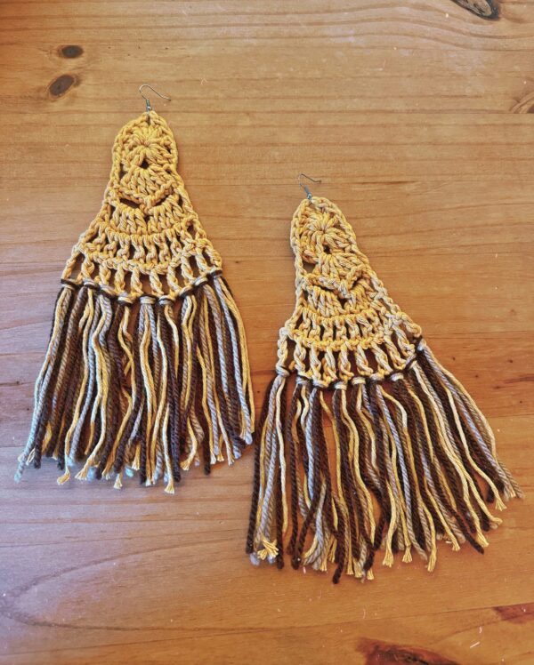 Pendientes Hippie Gypsy Mostaza