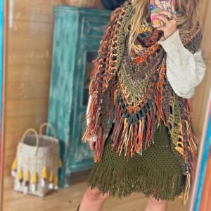 Falda Winter Flecos Kaki