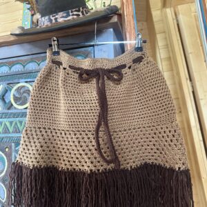 Falda Winter Flecos Marrón