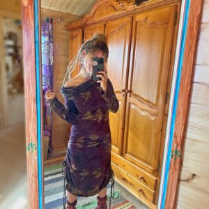Vestido Tie Dye Venture Morado