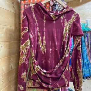 Sudadera Tie Dye Burdeos