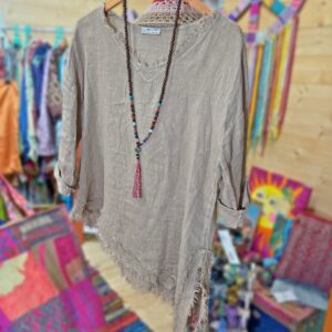 Camisa Asimétrica Lino