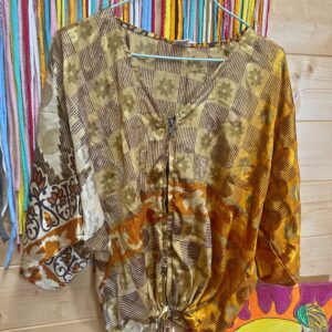 Blusa Cremallera Mostaza