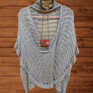 Poncho Bohemio Beige
