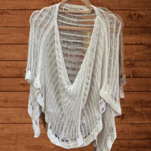 Poncho Bohemio Blanco