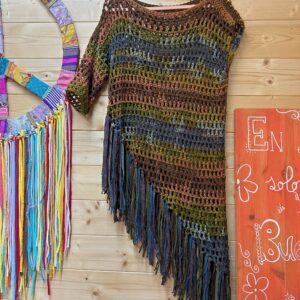 Vestido Crochet Asimétrico Bosque