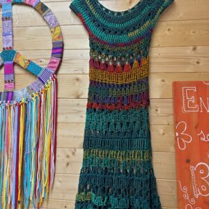 Vestido Crochet Verde
