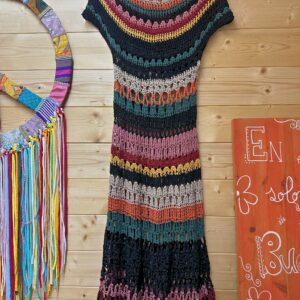 Vestido Crochet Negro