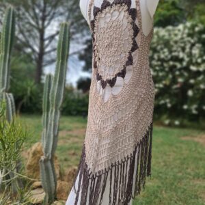 Chaleco Mandala Beige y Marrón