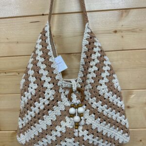 Bolso Crochet Beige 2