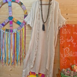 Kimono Deshilachado Beige