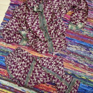 Pijama Seda Burdeos