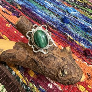 Anillo Malaquita Plata