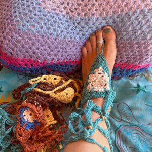 Pulsera Pie Turquesa