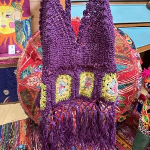 Top Crochet Morado 1