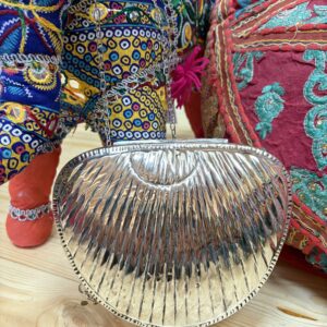 Bolso latón plateado 2